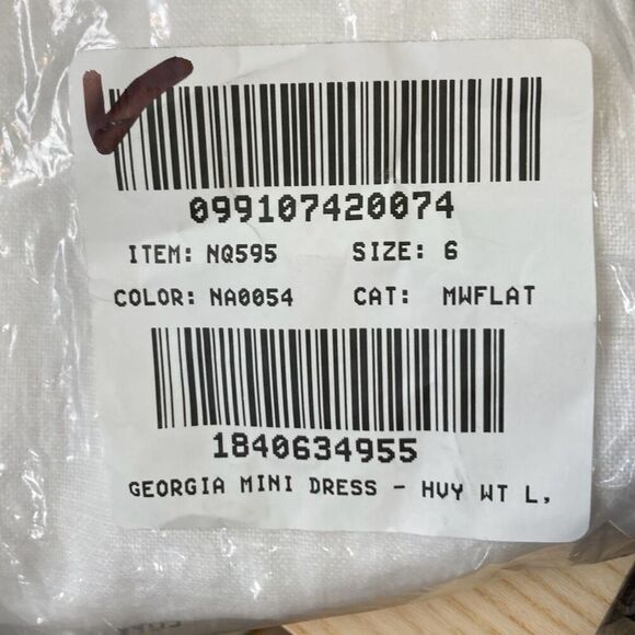 Madewell Georgia Embroidered Tank Mini Dress in Linen Size 6‎ (Q18) - Picture 13 of 13